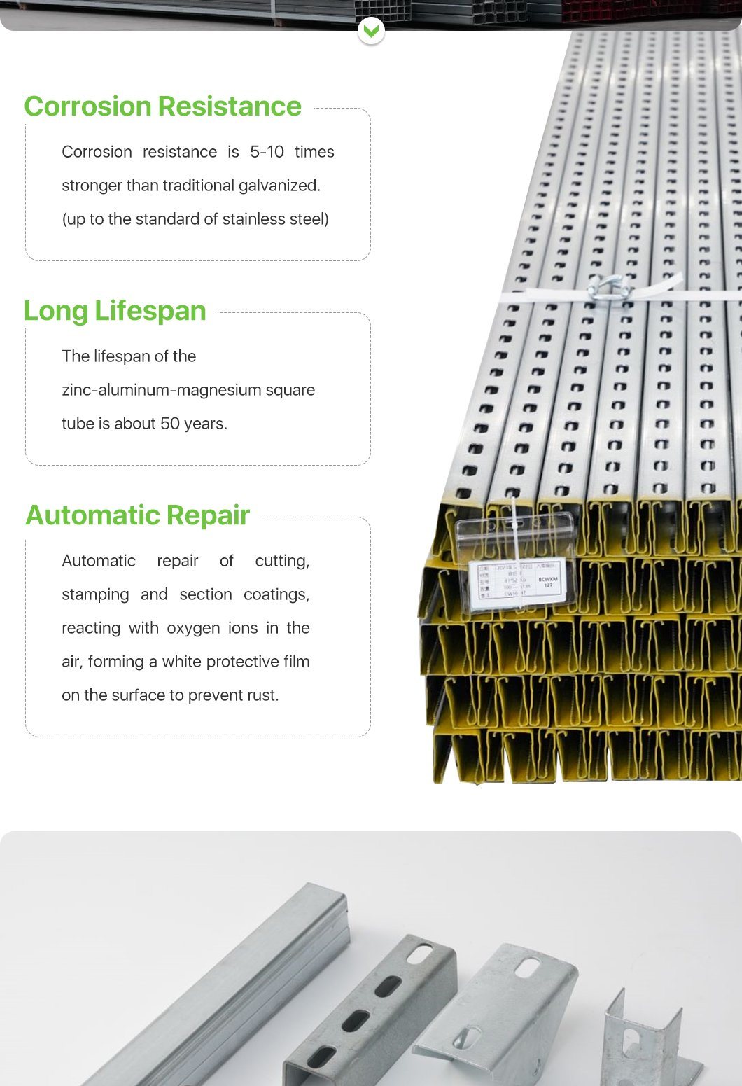 Solar C Channel Cannel Steel Solar Solar System Steel 41*41 41*21 Hot 