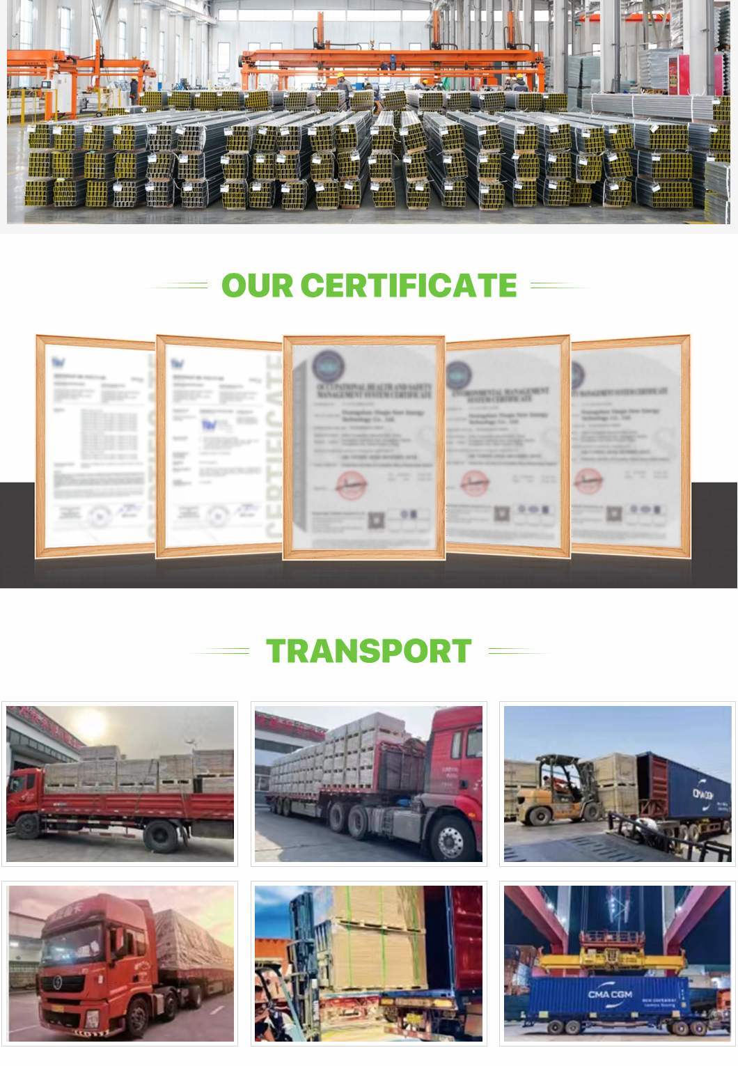 zinc zinc zinc magnesium photoltic c pilt بنية التثبيت شريحة تثبيت اللوحة الشمسية